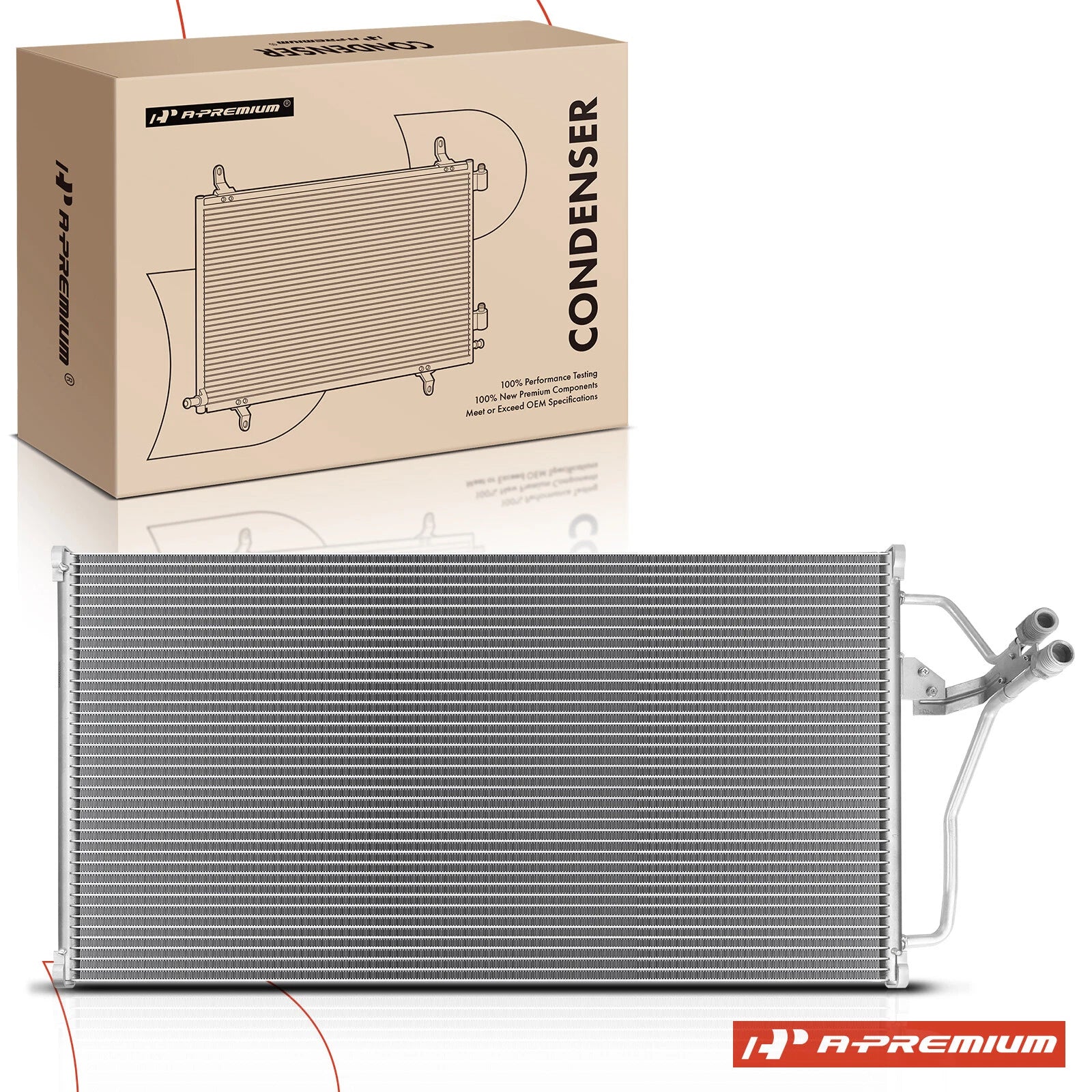 A/C Condenser for Pontiac Bonneville, Buick LeSabre, Olds 88/98 (1994–1999)