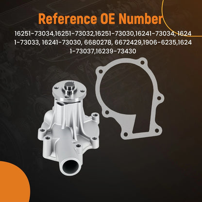 68mm Water Pump Kit for Kubota V1505 V1305 D1105 D905 D1005 (1988–2015)