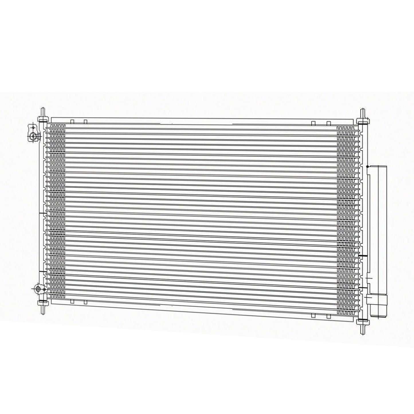 A/C Condenser Replacement w Receiver Drier for Acura TSX (2004–2008)