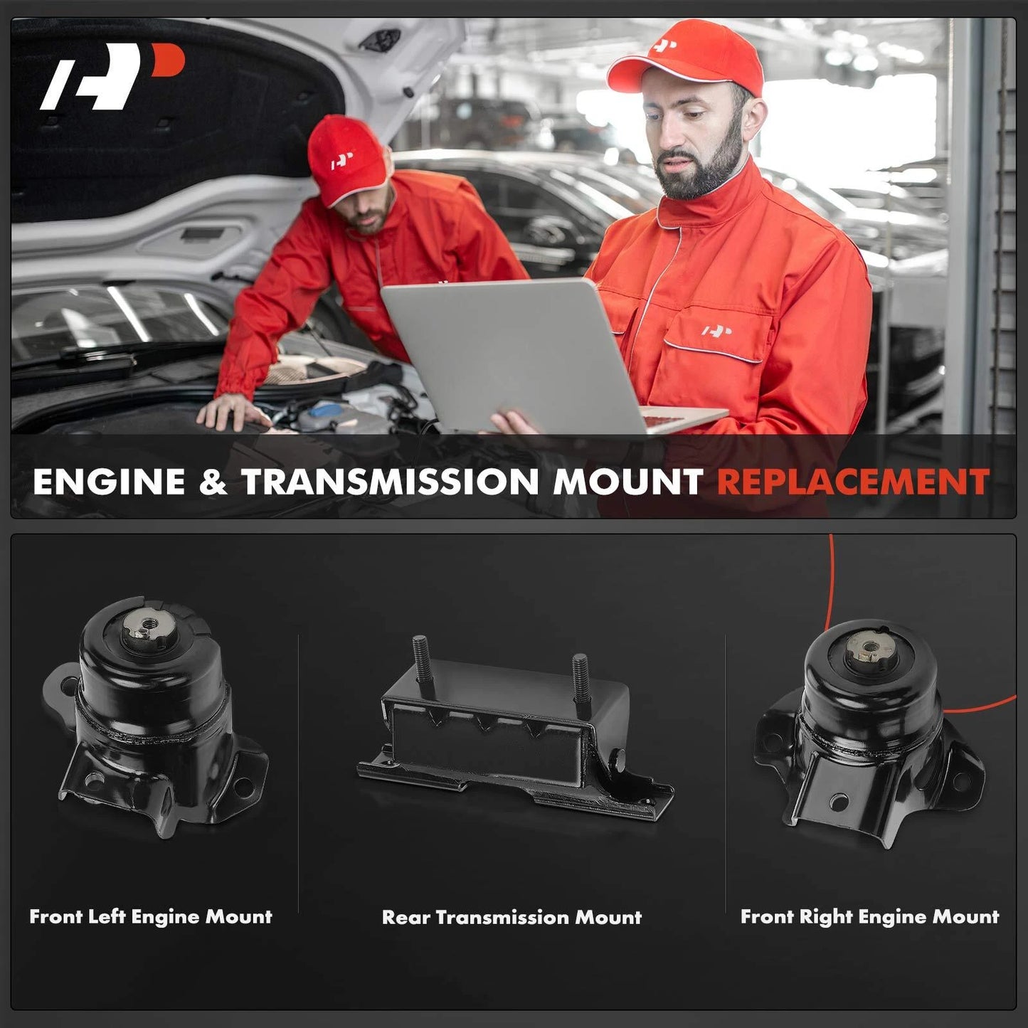 3X Engine Motor & Transmission Mount for Chevy Colorado GMC Canyon (2015–2022)