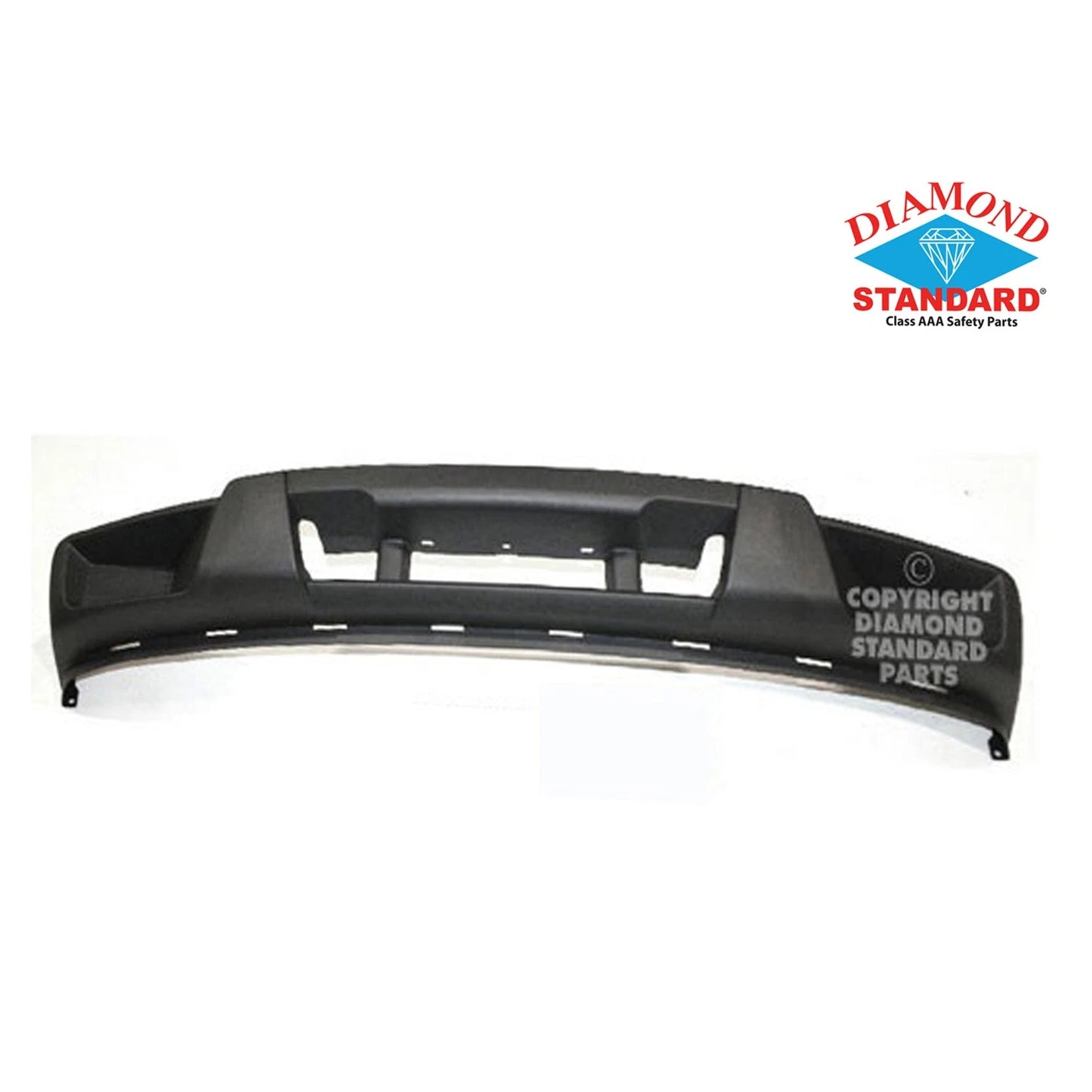 Front Lower Bumper Cover Replacement Gray Textured w Fog Light Holes for
