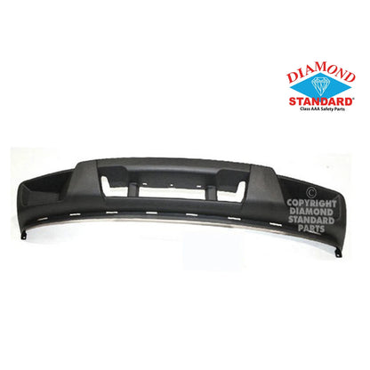 Front Lower Bumper Cover Replacement Gray Textured w Fog Light Holes for