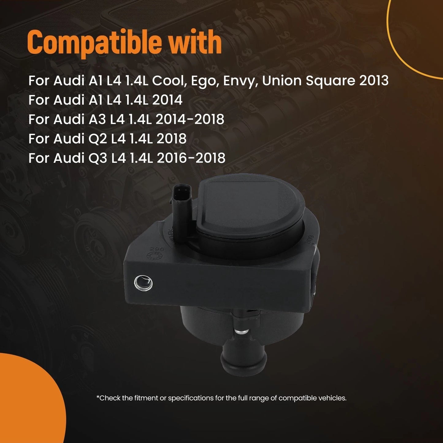 Electric Auxiliary Water Pump for Audi A1 A3 and Volkswagen (2013–2018)