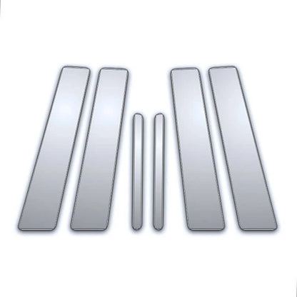 Chrome Pillar Post Covers 6Pc Replacement for Volkswagen Jetta (2005–2010)