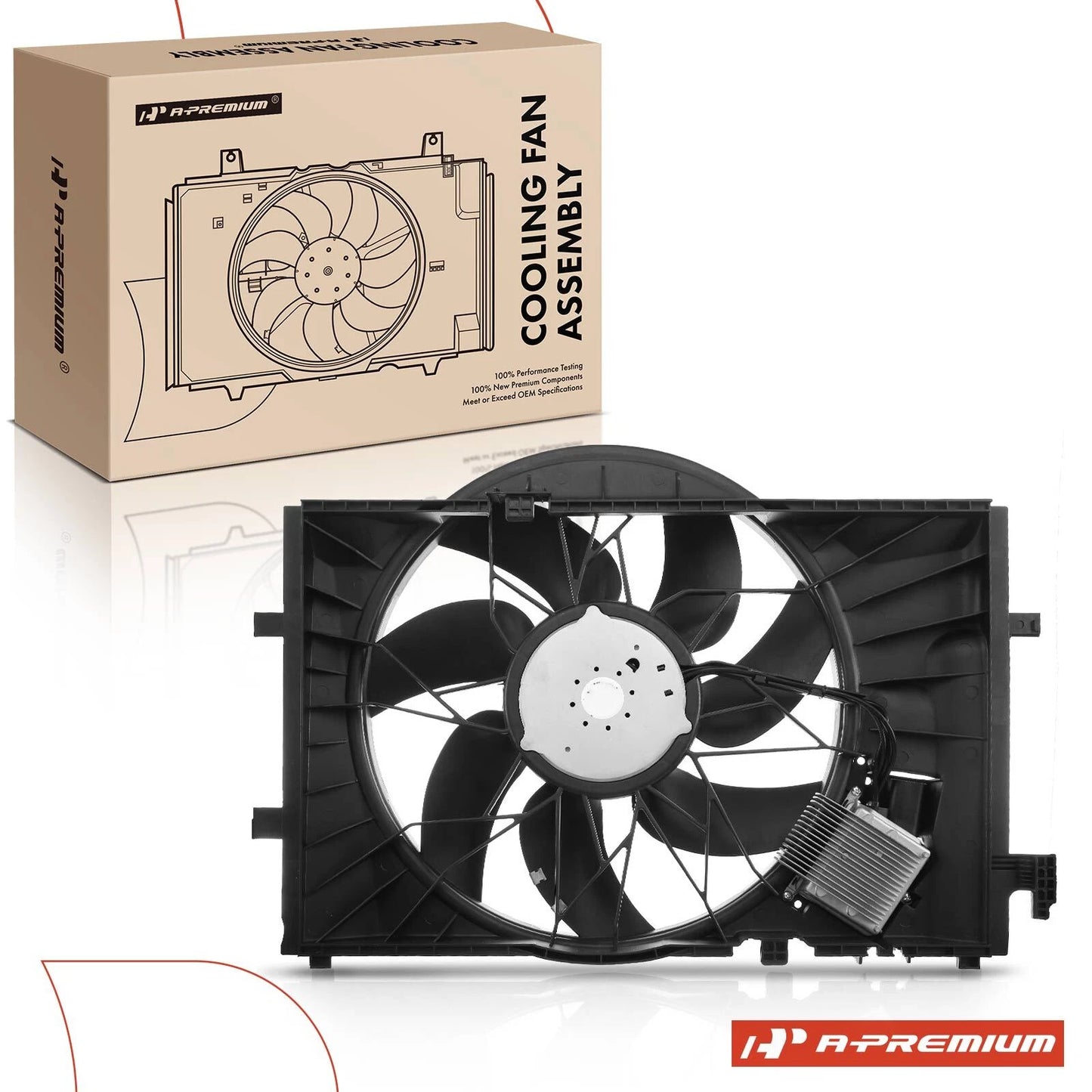 Cooling Fan Assembly with Brushless Motor for Mercedes-Benz C230 C240 (2003–2009)