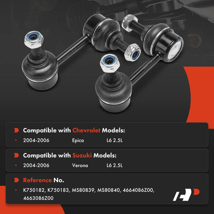 2X Front Suspension Stabilizer Bar Link for Chevy Epica Suzuki Verona (2004–2006)