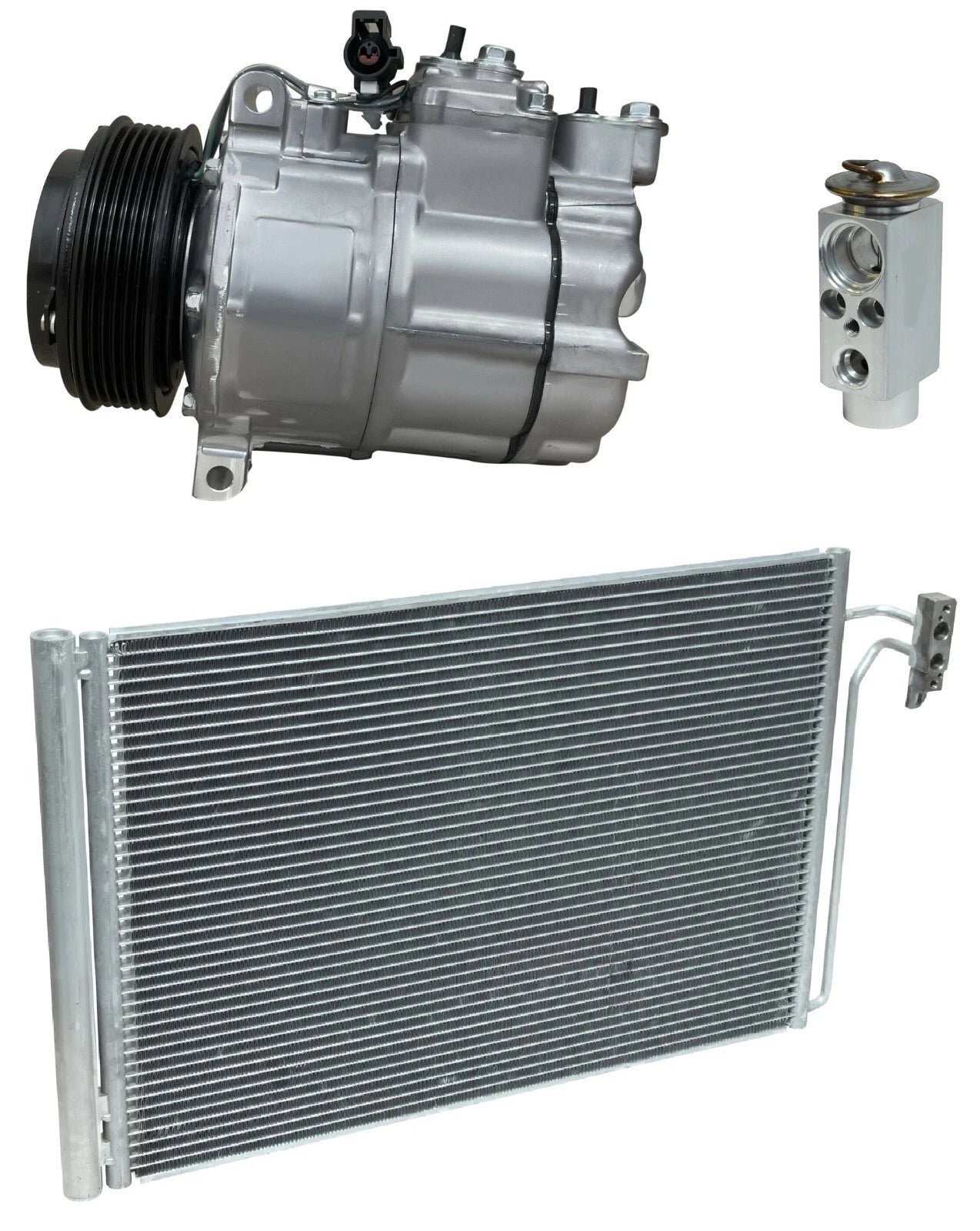 AC Compressor Kit w Condenser for Range Rover 4.4L (2007)
