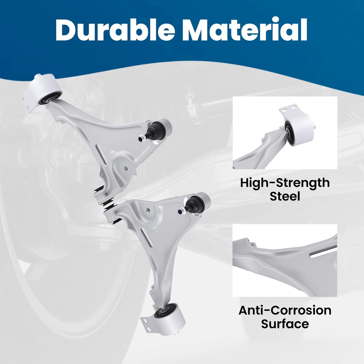 Front Lower Control Arms Inner & Outer Tie Rod Ends for Cadillac DTS (2006–2011)