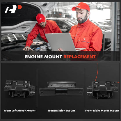 3X Engine Motor & Transmission Mount for Chevy Tahoe (1995–2000)