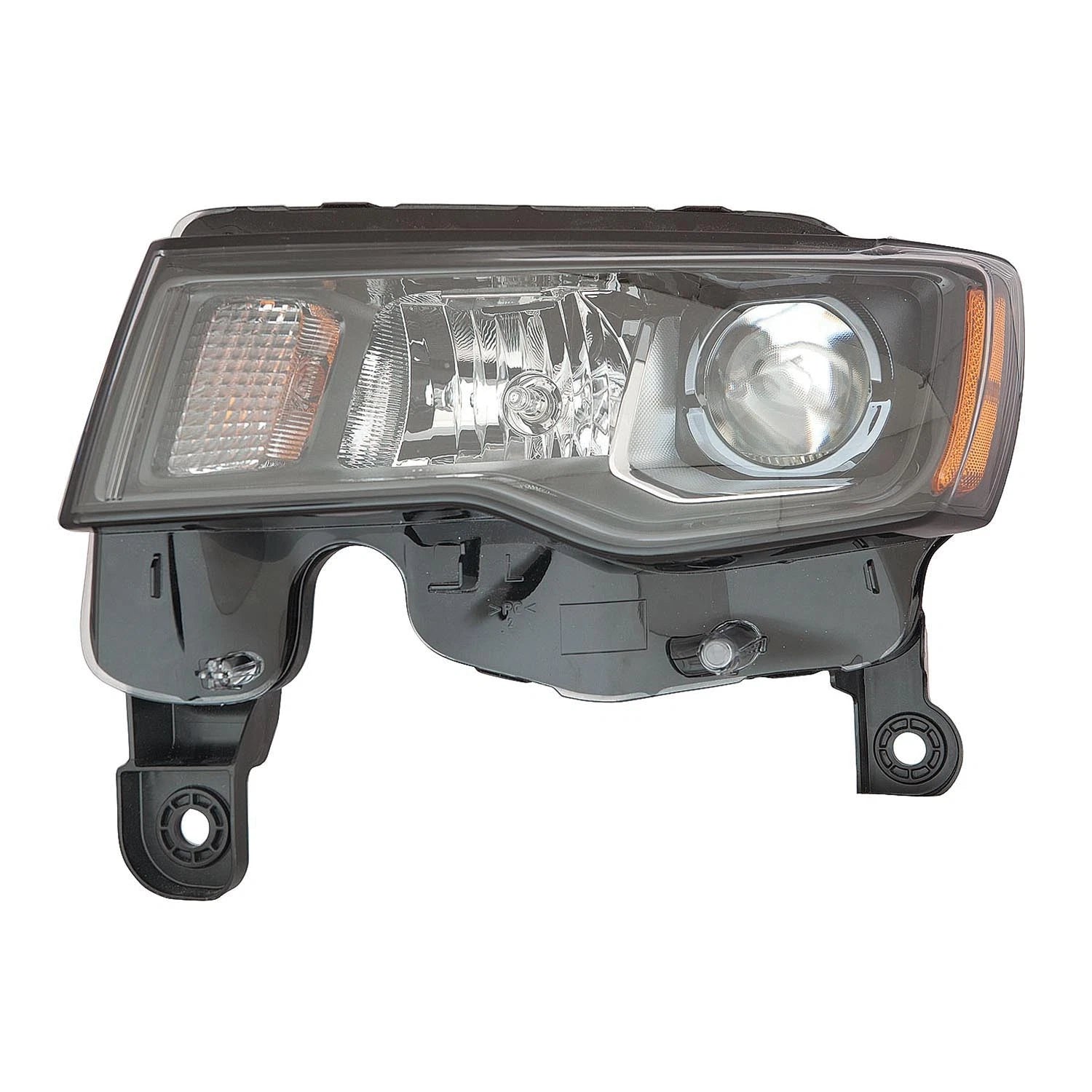 Black Driver Side Halogen Headlight Assembly for 2017-2021 Jeep Grand Cherokee