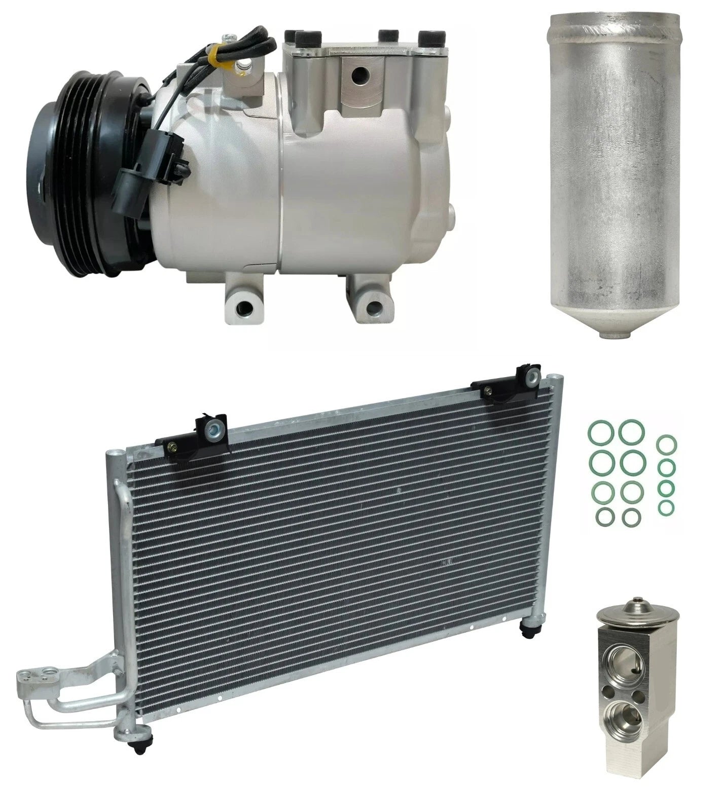 AC Compressor Kit With Condenser for Kia Spectra 1.8L (2003–2009)