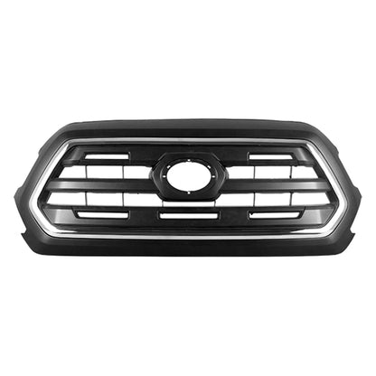 Replacement Black/Silver Chrome/Painted/Ready to Paint ABS Plastic Front Grille