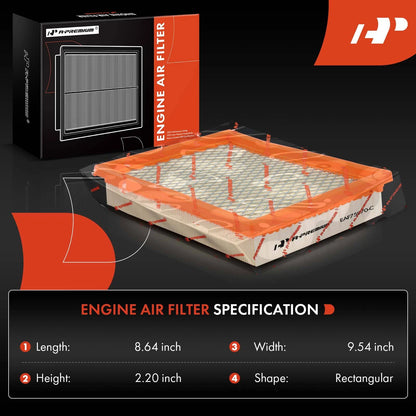 2 Engine & Cabin Air Filters for Cadillac DeVille (2000–2005)