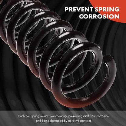 2X Front Coil Springs for Chevrolet Camaro (1967–1969) Olds Omega (1973–1974)