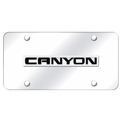 Chrome Name on Chrome License Plate - Officially Licensed for GMC Canyon