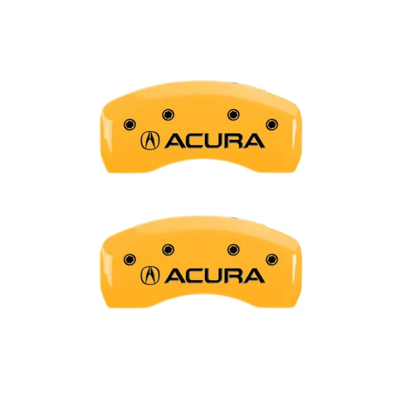 Caliper Covers Set of 4 Yellow with Acura Logo for 2017–2020 Acura MDX