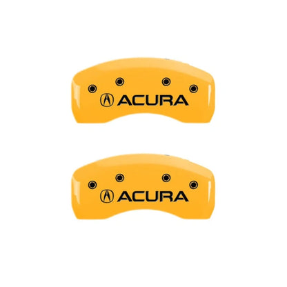 Caliper Covers Set of 4 Yellow with Acura Logo for 2017–2020 Acura MDX