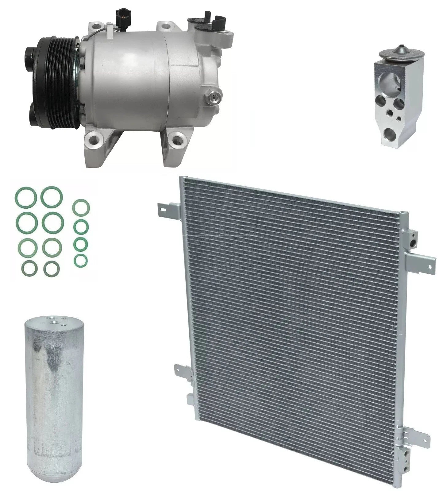 A C Compressor Kit with Condenser for Nissan Armada 5.6L (2017–2020)