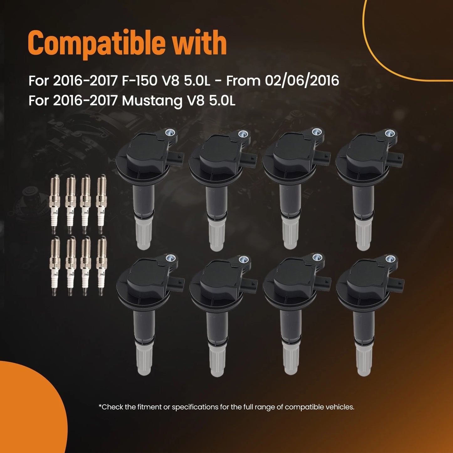 Ignition Coil Pack for Ford F-150 Mustang (2016–2017) 5.0L V8