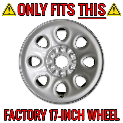 17 Inch Gloss Black Wheel Skins Set of 4 for 2005–2014 Chevy Tahoe