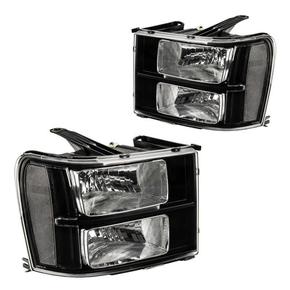 Headlight Assemblies for GMC Sierra 1500 & HD (2007–2014) Halogen