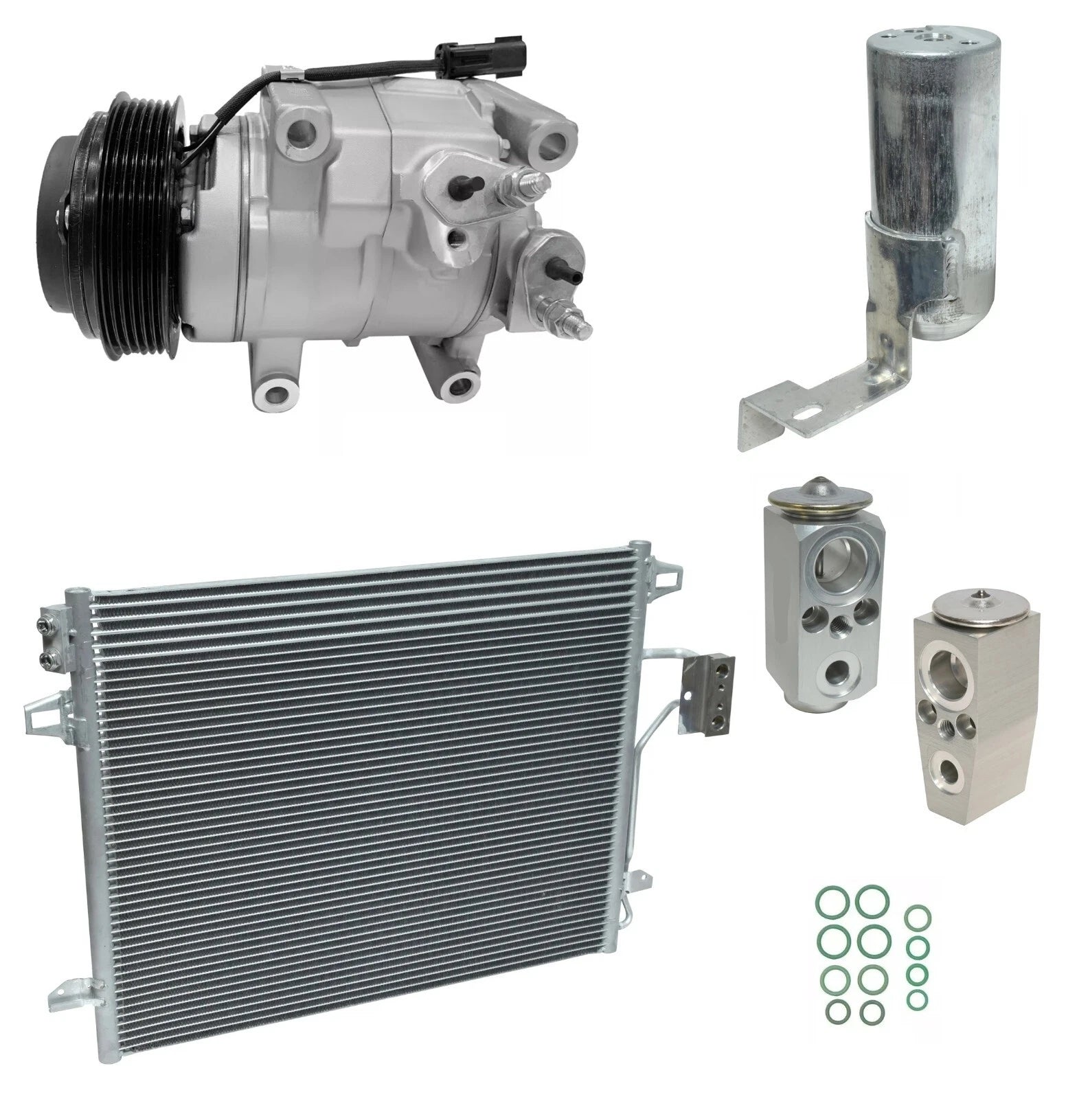 AC Compressor Kit with Condenser Replacement for Dodge Grand Caravan (2011–2020)