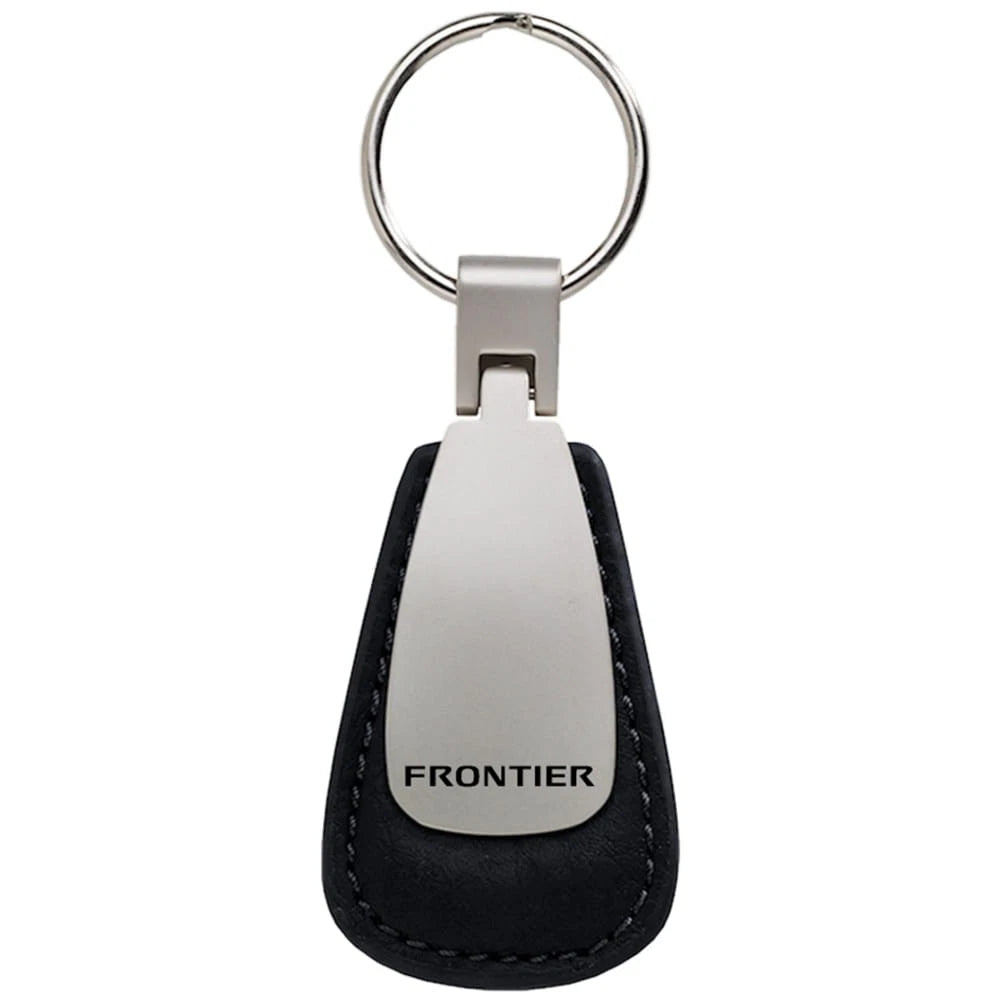 Black Leather Teardrop Keychain - Officially Licensed for Nissan Frontier