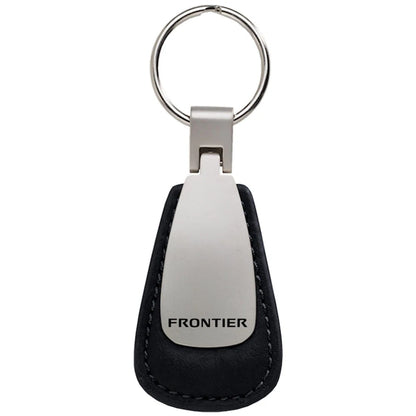 Black Leather Teardrop Keychain - Officially Licensed for Nissan Frontier