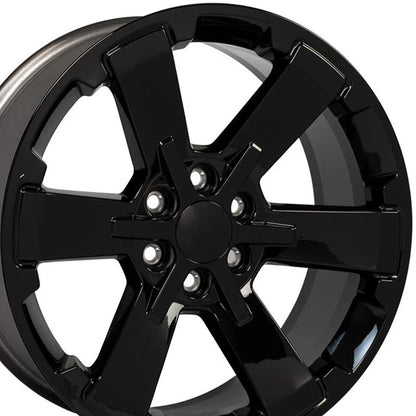 22" Gloss Black Wheel for 1992-1994 Chevy Blazer - RVO1605 - RVO1605