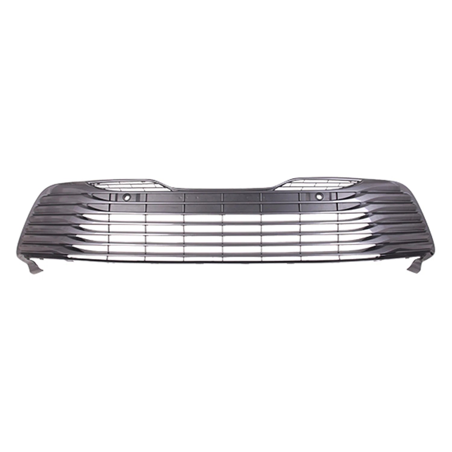 Replacement Gray/Silver Painted Front Lower Grille w/Park Assist Sensor Holes