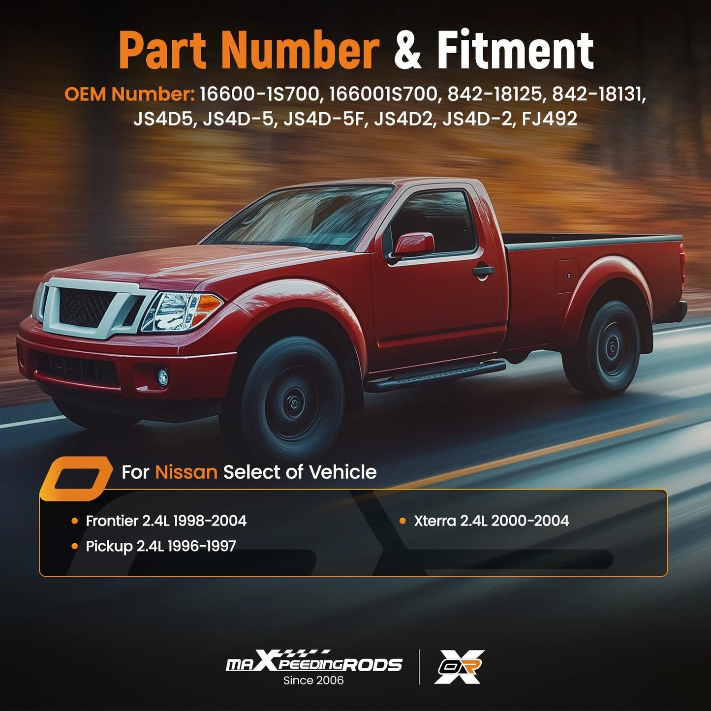Fuel Injectors Kit for Nissan Xterra Frontier (2000–2004) 2.4L