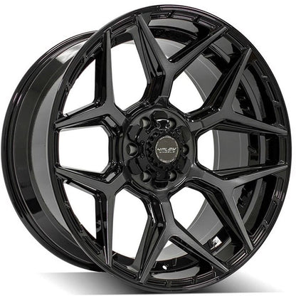 22" Gloss Black Wheel w/Brushed Face for 2001-07 Toyota Sequoia - RVO4254
