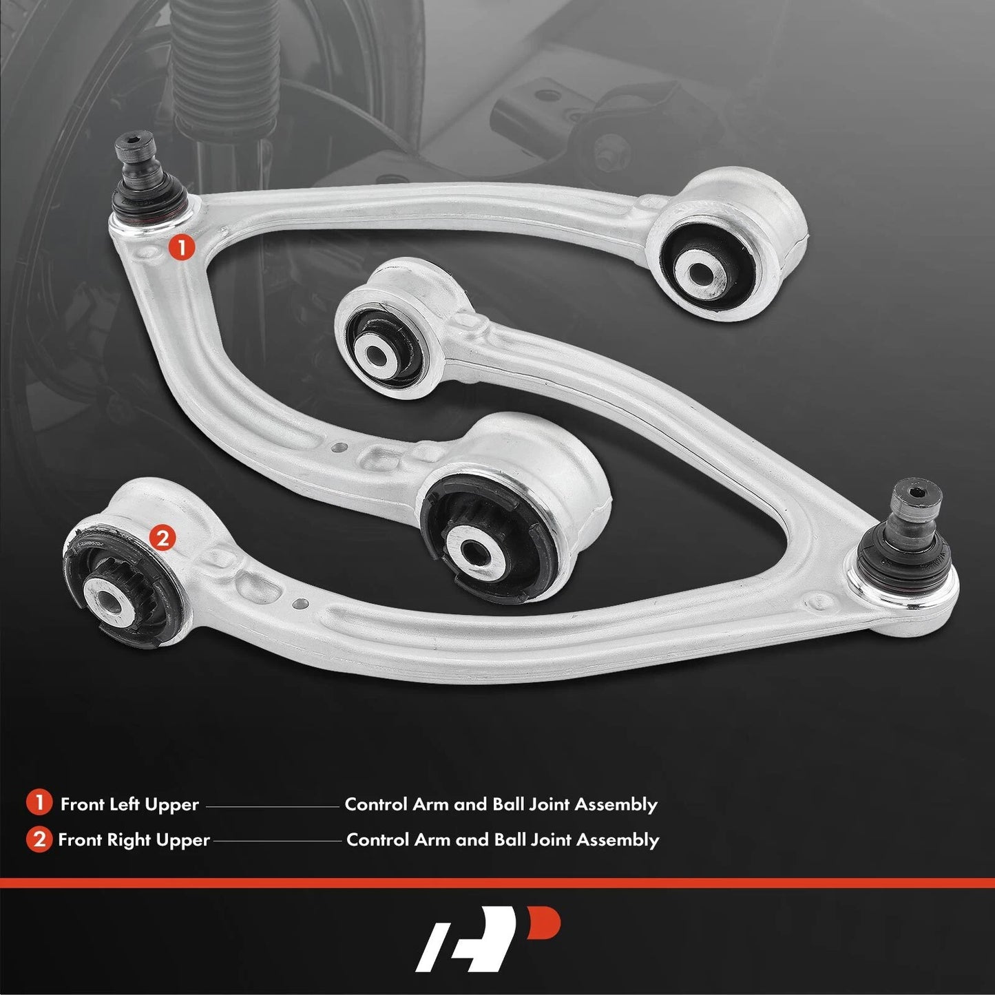 2X Front Upper Control Arm with Ball Joint for Benz W222 S-Class (2014–2020)