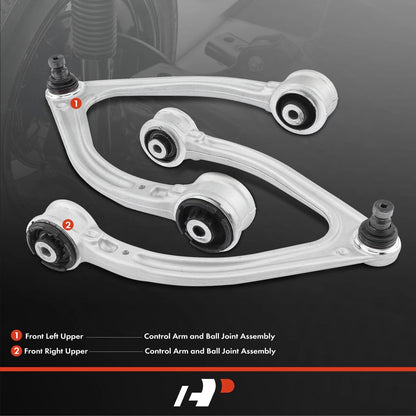 2X Front Upper Control Arm with Ball Joint for Benz W222 S-Class (2014–2020)