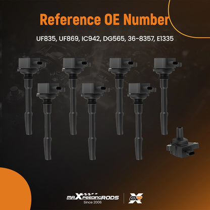 8x Ignition Coils Kit for Ford F-150 Mustang GT 5.0L (2018–2021)