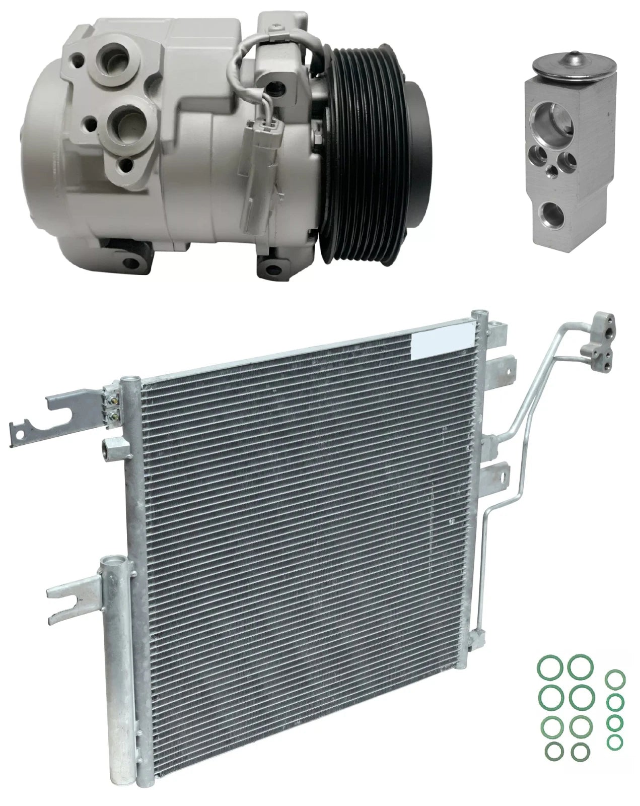 AC Compressor Kit With Condenser for Ram 3500 6.7L Turbo (2011–2018)