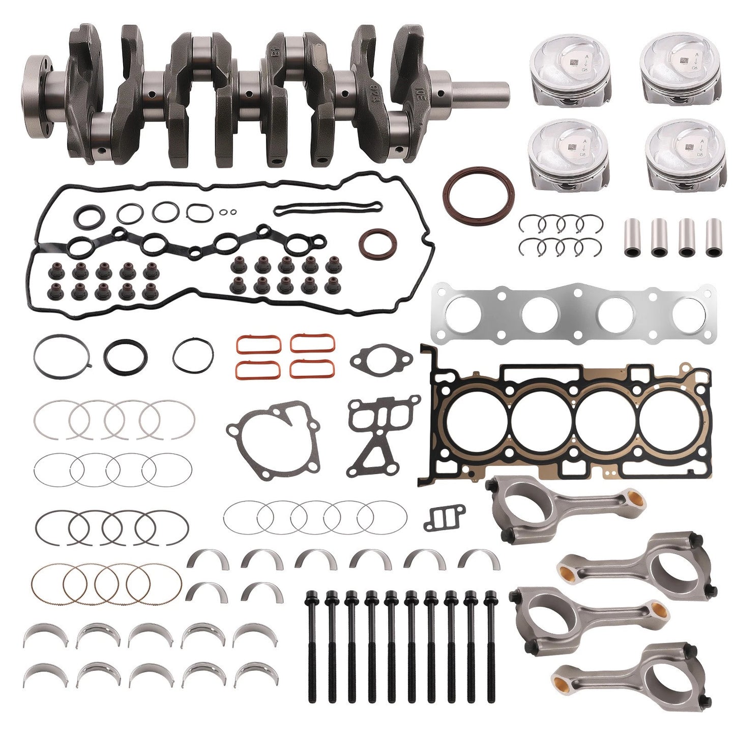 Engine Rebuild Overhaul Set for Hyundai Sonata Santa Fe Kia Optima Sportage (2011–2014)