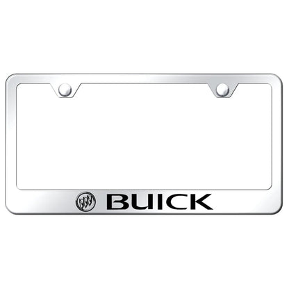 Etched on Stainless Steel License Plate Frame - Officially Licensed for Buick