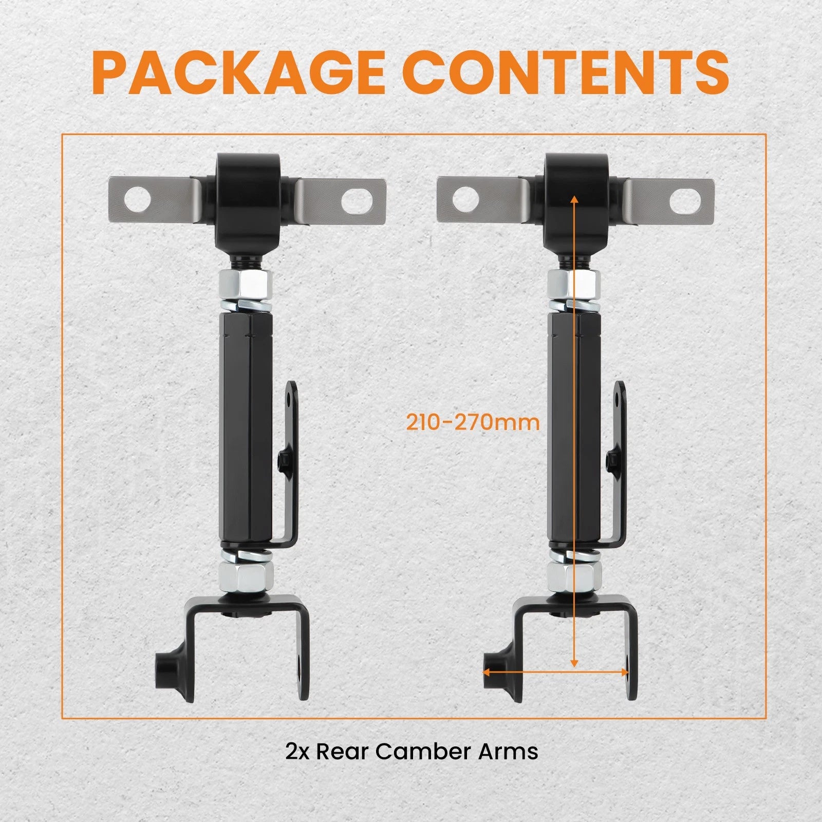 Adjustable Rear Upper Camber Arms for Honda Civic and Acura RSX (2001–2006)