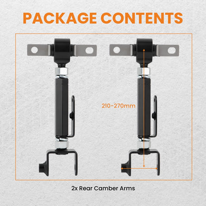 Adjustable Rear Upper Camber Arms for Honda Civic and Acura RSX (2001–2006)