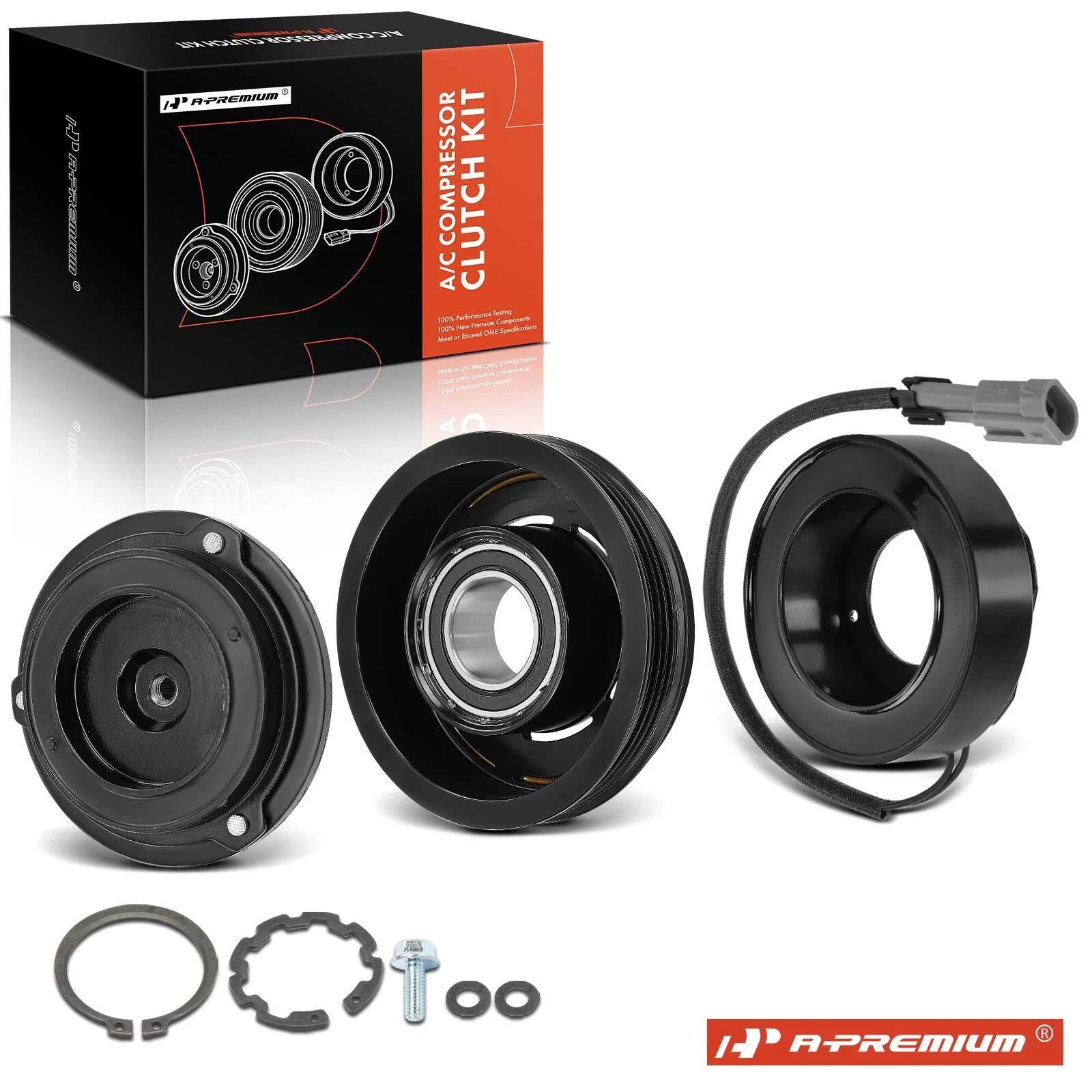 A/C Compressor Clutch Kit for Chevy Express 1500 Tahoe GMC Sierra 1500 (2003–2014)