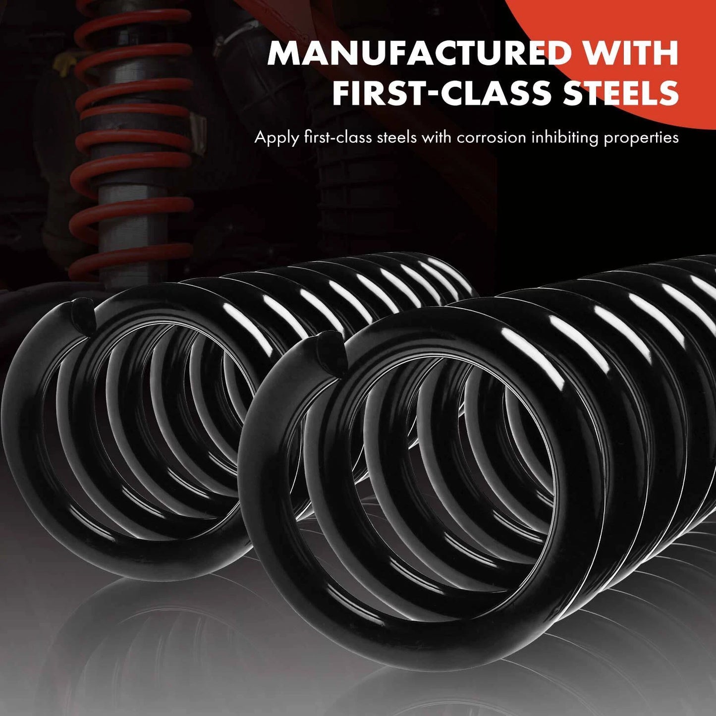 2X Front Coil Springs for Chevrolet Camaro (1967–1969) Olds Omega (1973–1974)