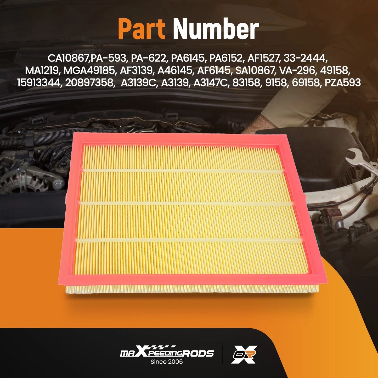 Engine Air Filter for Cadillac SRX (2010–2016)