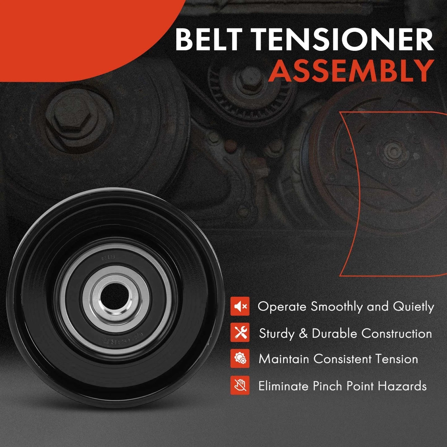 Accessory Belt Idler Pulley for Chevy Impala (2006–2009) Camaro (2010–2015)