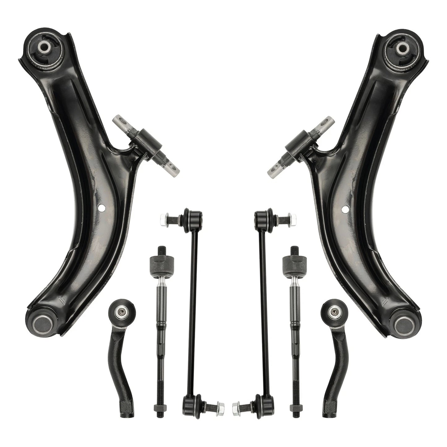 Front Control Arms Sway Bar Links and Tie Rods for Nissan Sentra (2007–2012)