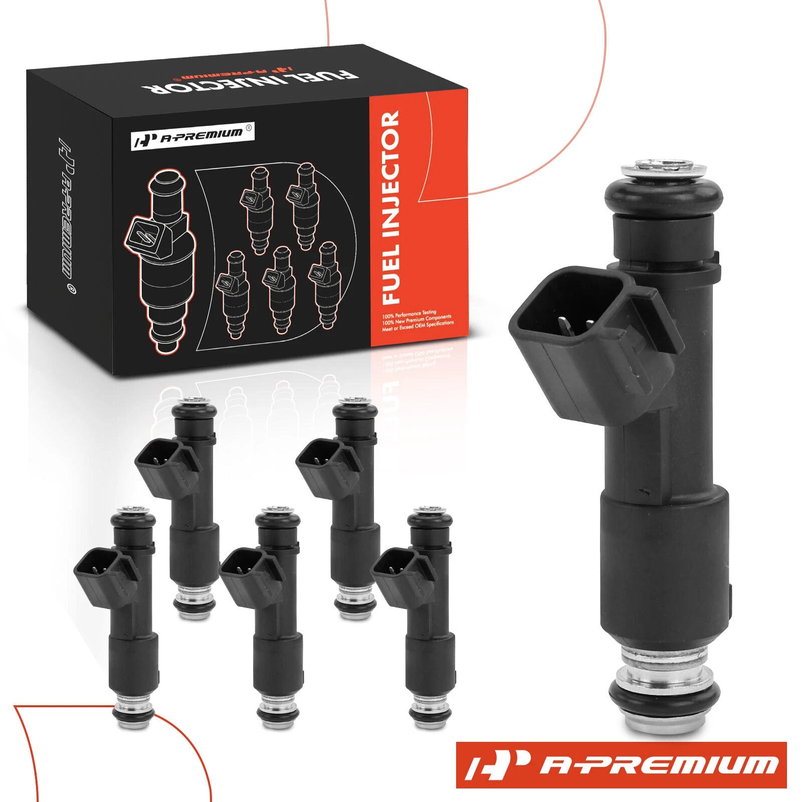 6x Fuel Injectors for GMC Envoy, Chevy Trailblazer, Saab 9-7x (2008–2009)