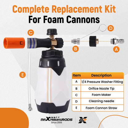 Foam Cannon Nozzle for Car Wash Foam Maker Ford F-150 (2011–2014)