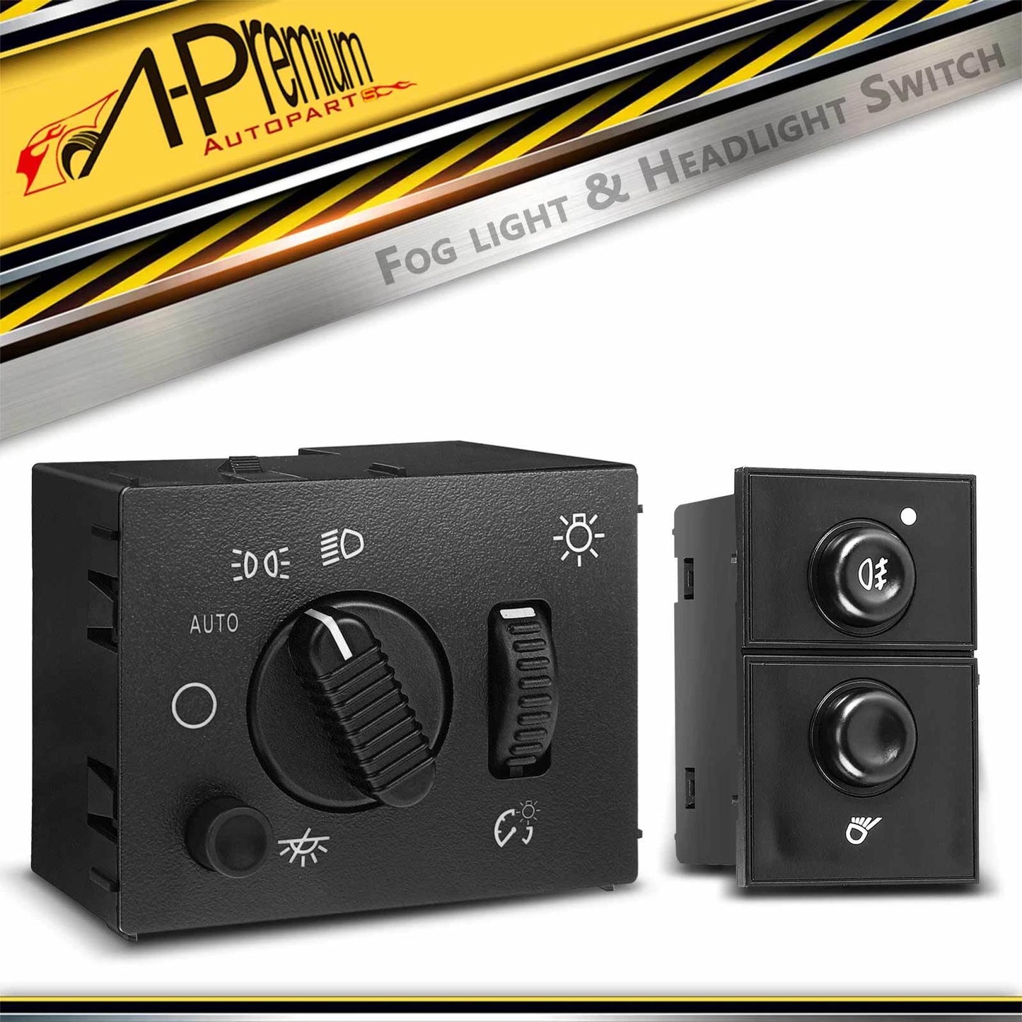 2X Fog Light Switch & Headlight Switch for Cadillac Chevy GMC Sierra
