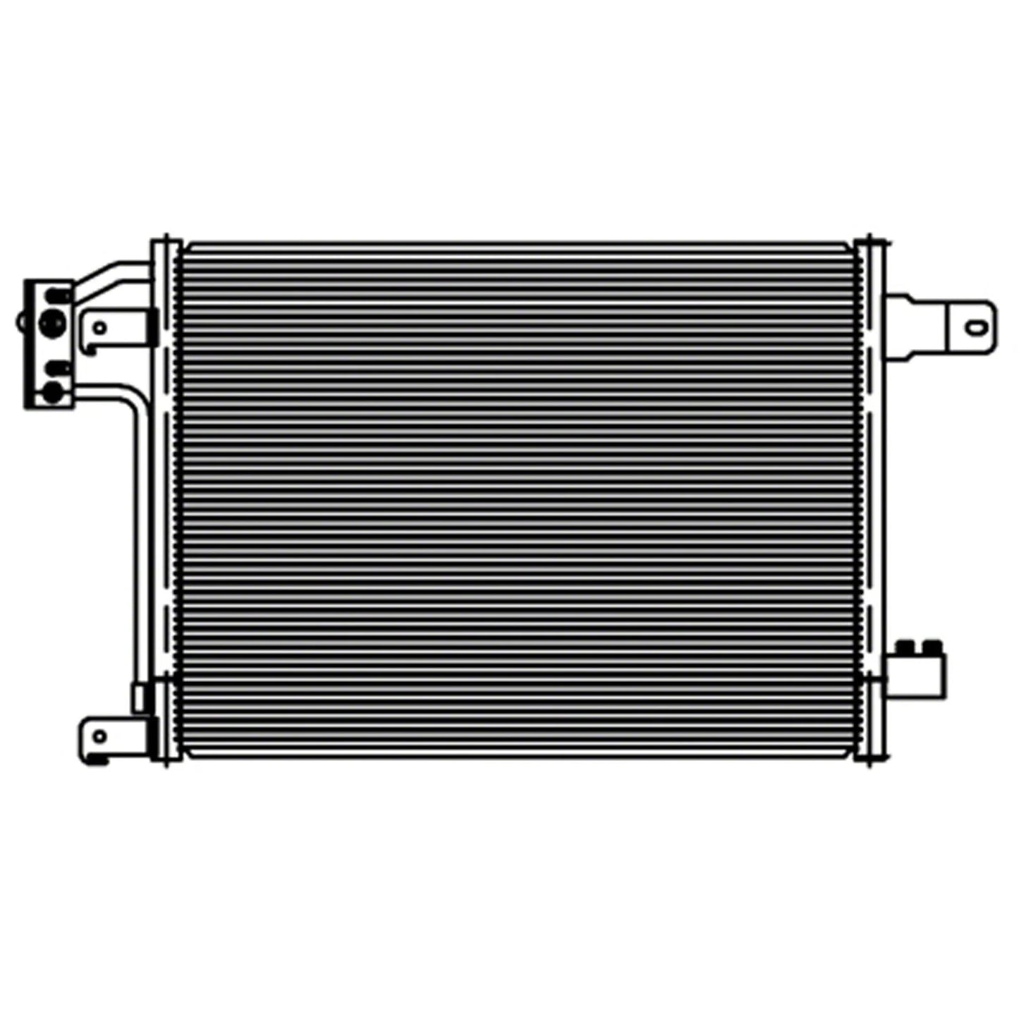 Replacement A/C Condenser w/Mt Repair Part For 2007-2011 Jeep Wrangler
