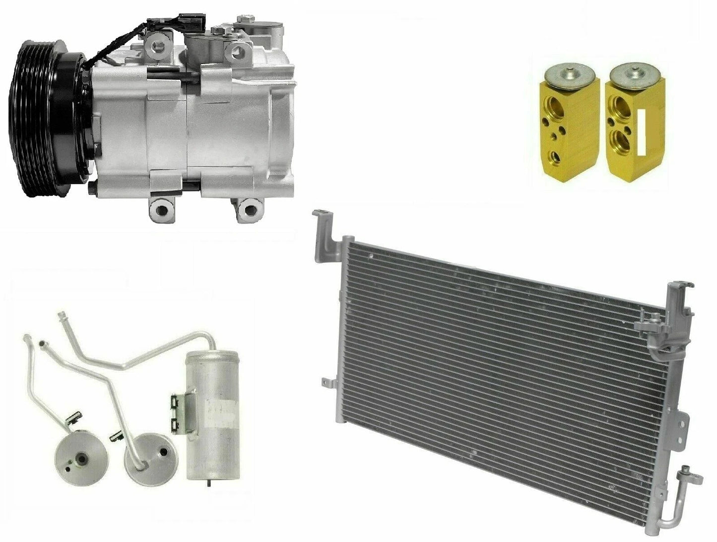 A/C Compressor Kit With Condenser for Kia Magentis 2.4L (2004–2008)